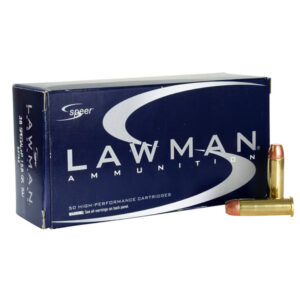 Speer Lawman Ammunition 38 Special +P 158 Grain Total Metal Jacket