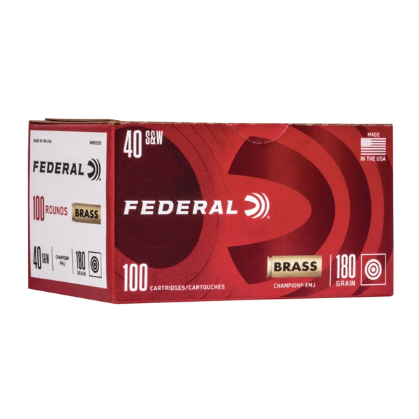 1000rds of Federal Premium Centerfire Handgun Ammunition .40 S&W 180 grain Full Metal Jacket