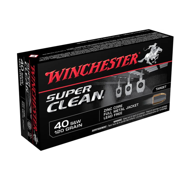 500Rds of Winchester SUPER CLEAN .40 S&W 120 grain Full Metal Jacket