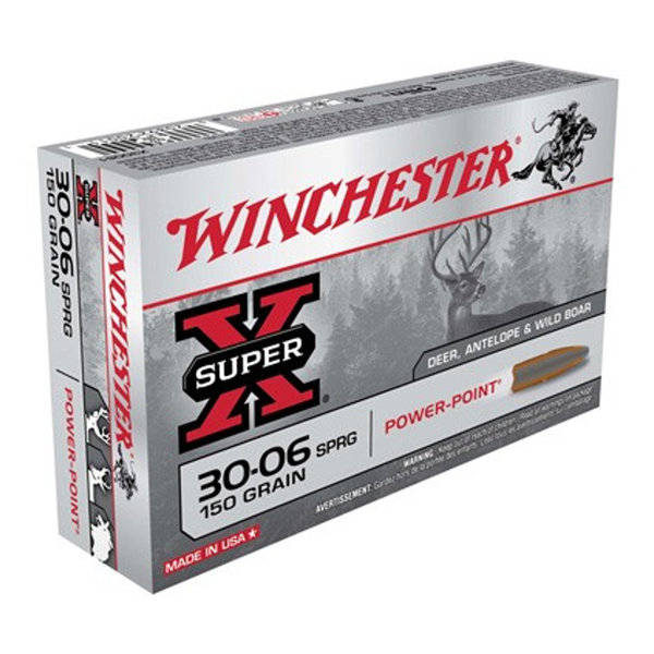 1000 Rds of Winchester SUPER-X RIFLE .30-06 Springfield 150 grain JSP Centerfire Rifle Ammunition