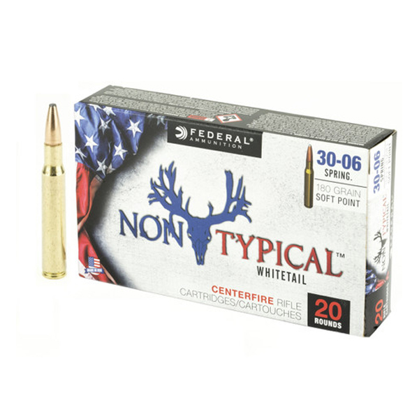 1000Rds of Federal Premium Non-Typical .30-06 Springfield 180 grain Non-Typical Soft Point Centerfire Rifle Ammunition