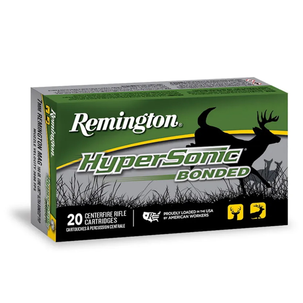 500Rds of Remington Hypersonic Rifle Bonded .30-06 Springfield 180 Grain Core-Lokt Ultra Bonded Pointed Soft Point Centerfire Rifle Ammunition