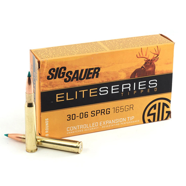 500Rds of Sig Sauer SIG Hunting Rifle Ammunition .30-06 Springfield 165 grain Controlled Expansion Tip
