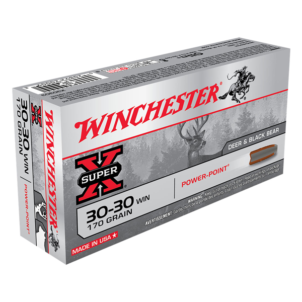 1000Rds of Winchester SUPER-X RIFLE .30-30 Winchester 170 grain Power-Point Brass Cased