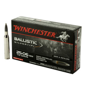 500Rds of Winchester Ballistic Silvertip Ammunition 25-06 Remington 115 Grain Rapid Controlled Expansion Polymer Tip