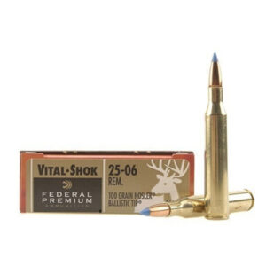 FEDERAL PREMIUM AMMUNITION 25-06 REMINGTON 100 GRAIN NOSLER BALLISTIC TIP 500 ROUNDS