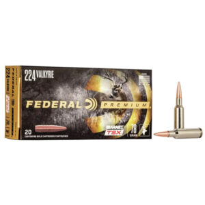 FEDERAL PREMIUM AMMUNITION 224 VALKYRIE 78 GRAIN BARNES TSX HOLLOW POINT LEAD-FREE 500 ROUNDS