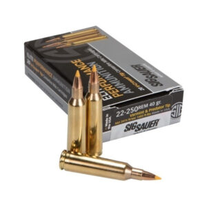 1000Rds of Sig Sauer Elite Performance Varmint and Predator Ammunition 22-250 Remington 40 Grain Polymer Tip