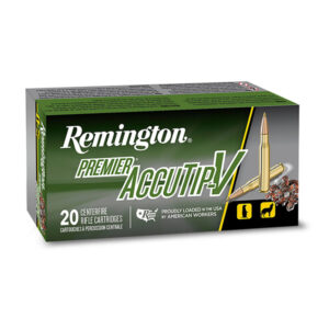 REMINGTON PREMIER ACCUTIP .22 HORNET 35 GRAIN ACCUTIP-V CENTERFIRE RIFLE AMMUNITION 29154 CALIBER: .22 HORNET, NUMBER OF ROUNDS: 500