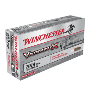 Winchester VARMINT X RIFLE .223 Remington 55 grain Rapid Expansion Polymer Tip Centerfire Rifle Ammunition 500Rds