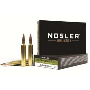 NOSLER E-TIP AMMUNITION 26 NOSLER 120 GRAIN E-TIP LEAD-FREE 300 ROUND
