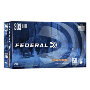 Federal Premium Power-Shok .303 British 150 grain Jacketed Soft Point 500 rounds