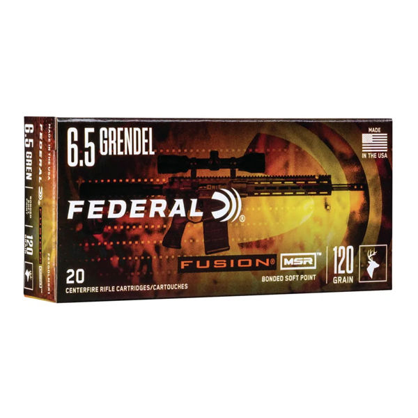 Federal Premium Fusion 6.5mm Grendel 120 grain Fusion Soft Point 500 rounds