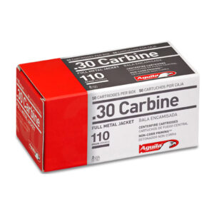 AGUILA AMMUNITION 30 CARBINE 110 GRAIN FULL METAL JACKET 500 ROUNDS