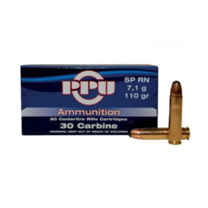 PRVI PARTIZAN AMMUNITION 30 CARBINE 110 GRAIN SOFT POINT 500 ROUNDS