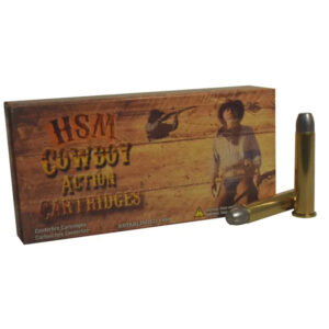 HSM COWBOY ACTION AMMUNITION 45-70 GOVERNMENT 405 GRAIN HARD CAST FLAT NOSE TRIPLE LUBE GROOVE 500 ROUNDS