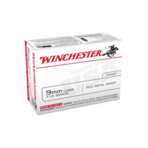 500rds of Winchester USA HANDGUN 9mm Luger 115 grain Full Metal Jacket