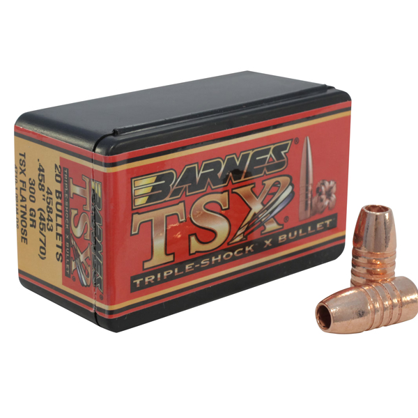 Barnes Triple Shock X Rifle Bullet, .35 Remington, 180 Grain, Flat Base 500 bullets