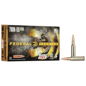 FEDERAL PREMIUM BARNES TSX 7MM-08 REMINGTON 140 GRAIN BARNES TRIPLE-SHOCK X CENTERFIRE RIFLE AMMUNITION P708C CALIBER: 7MM-08 REMINGTON, NUMBER OF ROUNDS: 500