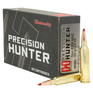 Hornady Precision Hunter Ammunition 7mm Remington Magnum 162 Grain ELD-X 500 rounds