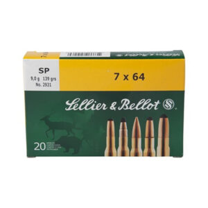 SELLIER & BELLOT AMMUNITION 9.3X72MM RIMMED 193 GRAIN SOFT POINT 500 ROUND