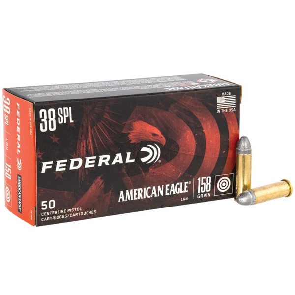 500Rds of Federal Premium Centerfire Handgun Ammunition .38 Special 158 grain Lead Round Nose
