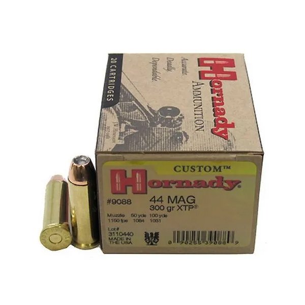 1000Rds of Hornady Custom .44 Magnum 300 Grain eXtreme Terminal Performance