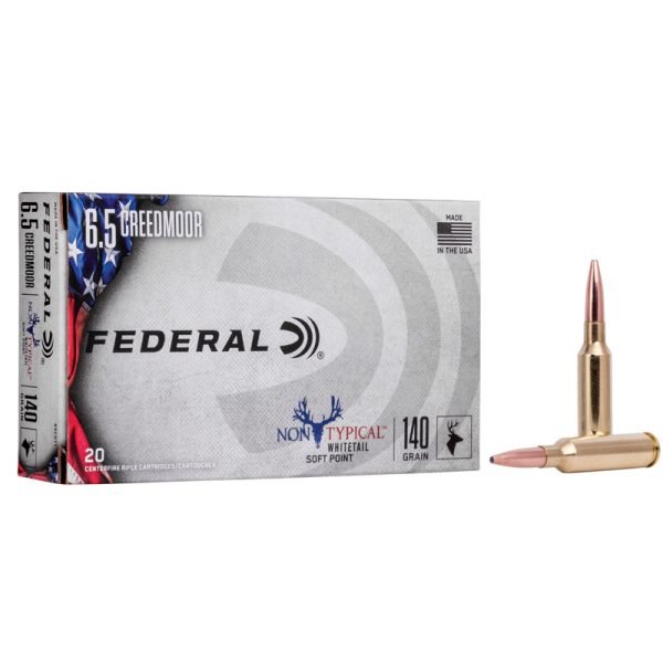 500 Rounds Of Federal Non Typical Whitetail, 6.5 Creedmoor, SP, 140 Grain