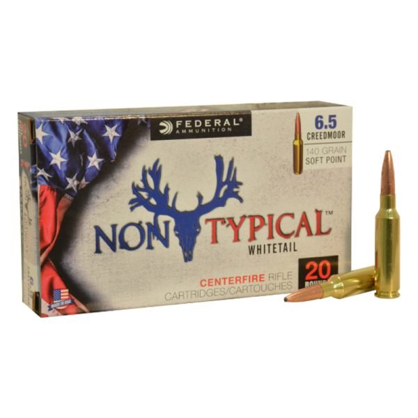 500Rds of Federal Non-Typical Ammunition 6.5 Creedmoor 140 Grain Soft Point Boat Tail