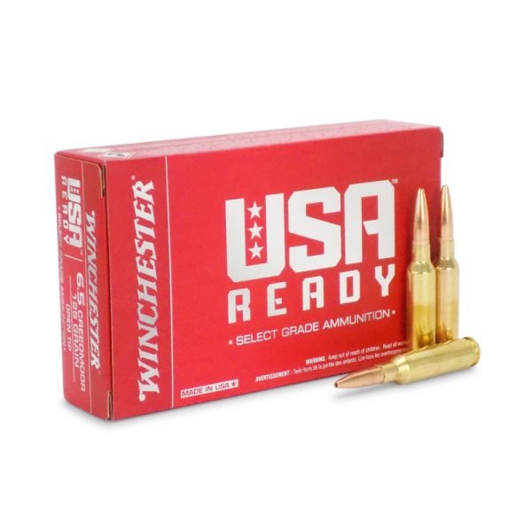 500Rds of Winchester USA Ready Ammunition 6.5 Creedmoor 125 Grain Open Tip