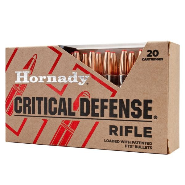 500Rds of Hornady Critical Defense .308 Winchester 155 Grain Flex Tip eXpanding Centerfire Rifle Ammunition