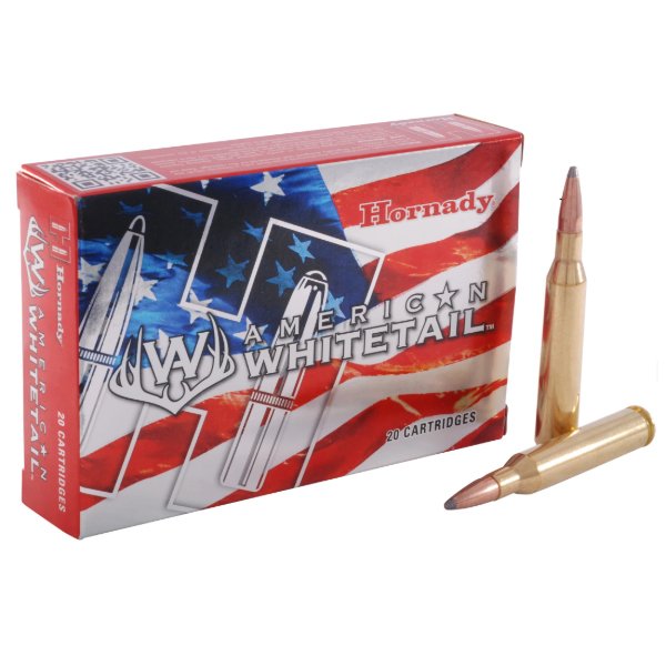500Rds of Hornady American Whitetail Ammunition 25-06 Remington 117 Grain Interlock Spire Point Boat Tail