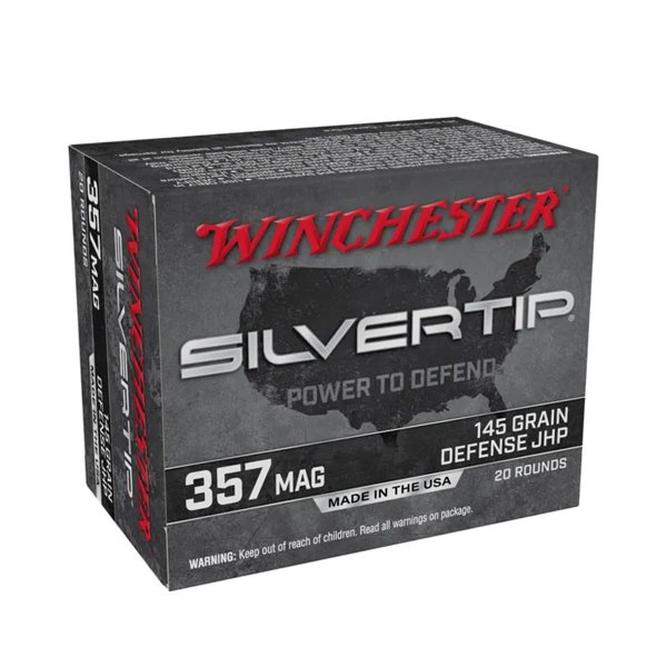 500Rds of Winchester SUPER-X HANDGUN .357 Magnum 145 grain Silvertip Jacketed Hollow Point